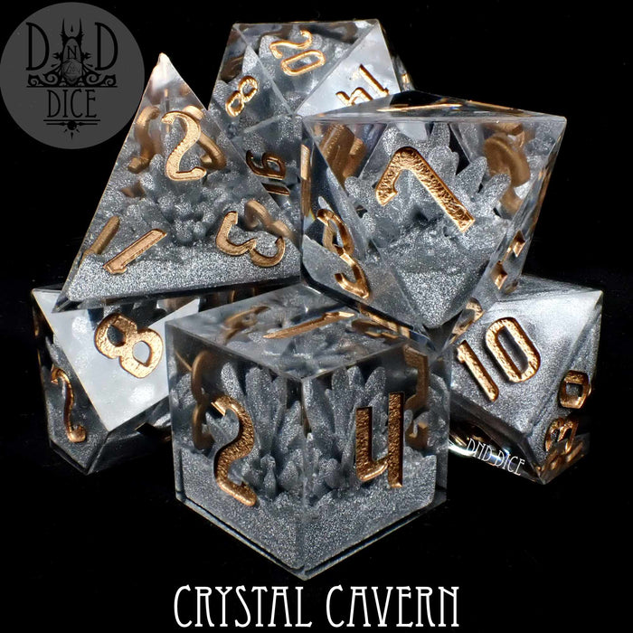 DND DICE Crystal Cavern Handmade Dice Set