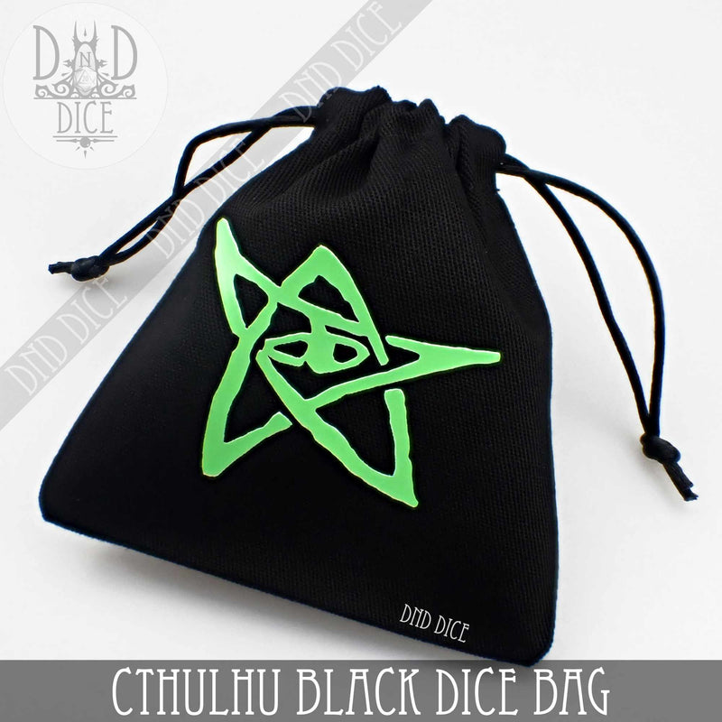 DND DICE Call of Cthulhu BLACK Dice Bag