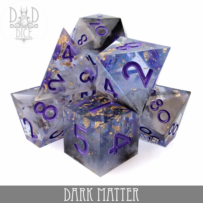 DND DICE Dark Matter Handmade Dice Set