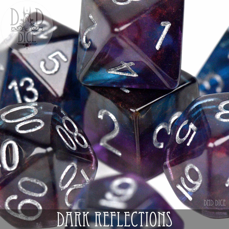 DND DICE Dark Reflections Dice Set