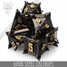 DND DICE Dark Steel Caltrops Metal Dice Set