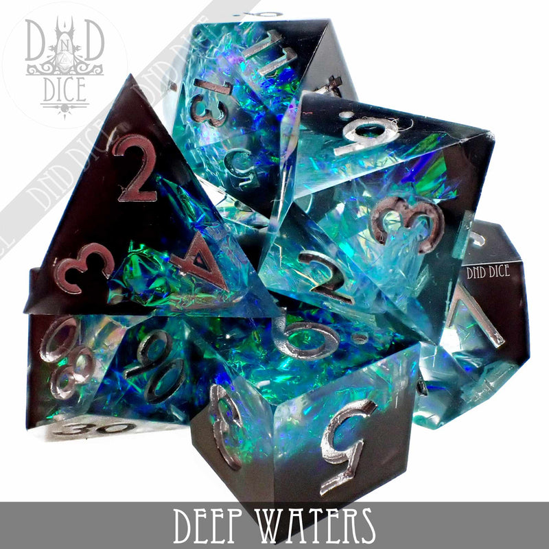 DND DICE Deep Waters Handmade Dice Set