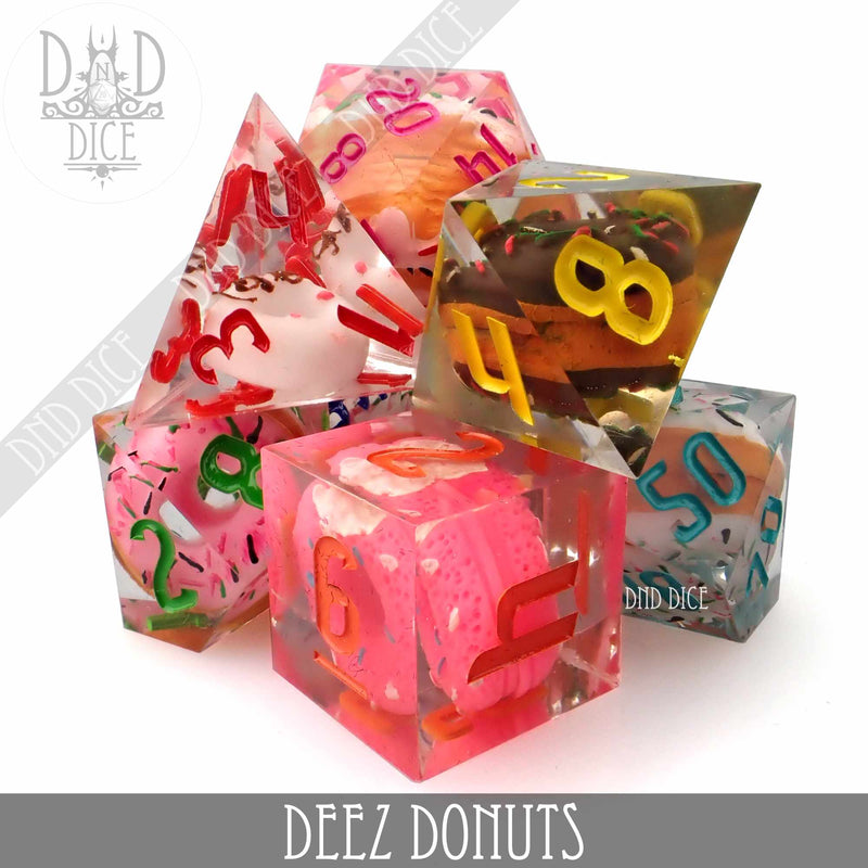 DND DICE Deez Donuts Handmade Dice Set