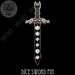 DND DICE Dice Sword Enamel Pin