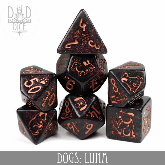 DND DICE Dogs: Luna Dice Set