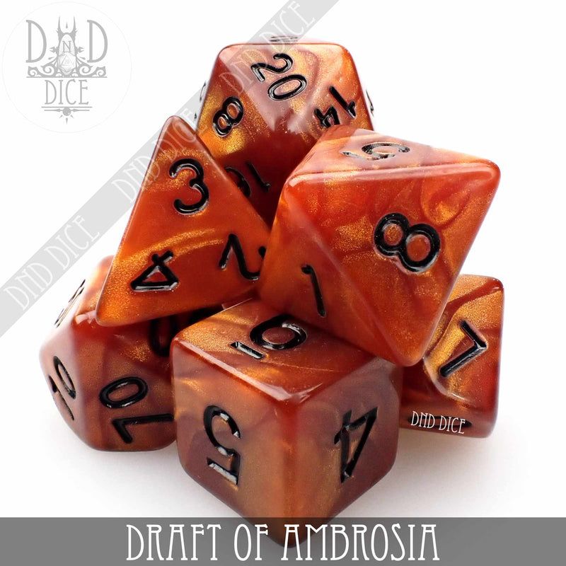 DND DICE Draft of Ambrosia Dice Set