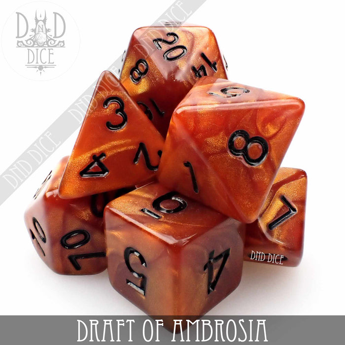 DND DICE Draft of Ambrosia Dice Set