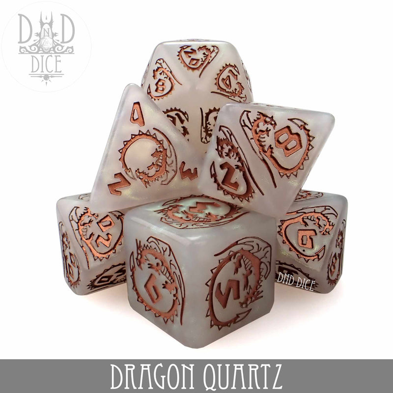 DND DICE Dragon Quartz Dice Set