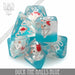 DND DICE Duck The Halls Blue Dice Set