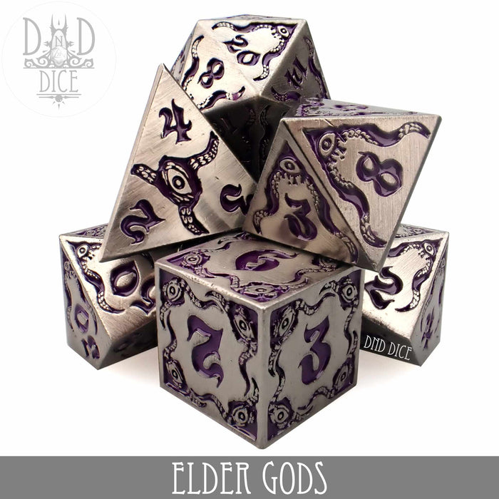 DND DICE Elder Gods Metal Dice Set