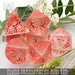 DND DICE Elven Transparent & Red Dice Set