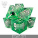 DND DICE Eyes of Envy Liquid Core Dice Set