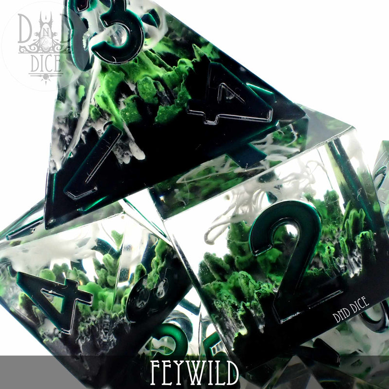DND DICE Feywild Handmade Dice Set