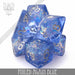 DND DICE Foiled Again Blue Dice Set