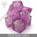 DND DICE Foiled Again Purple Dice Set