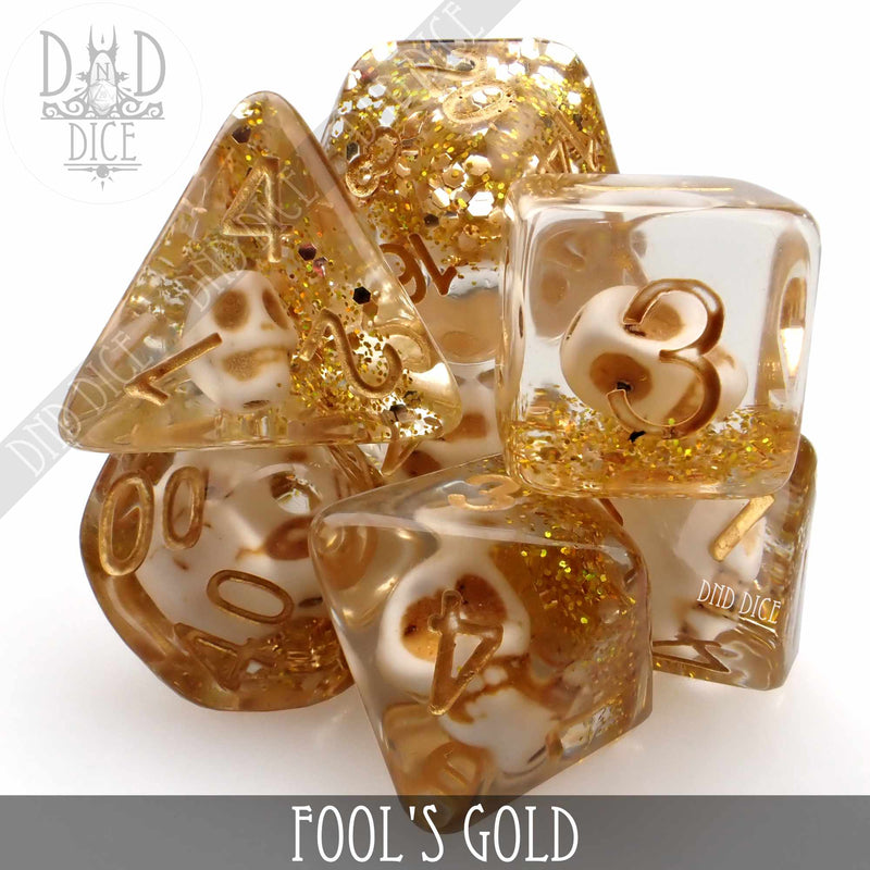 DND DICE Fool's Gold Dice Set