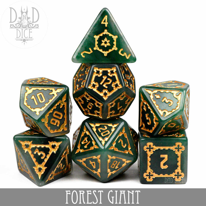DND DICE Forest Giant Dice Set (Oversize)