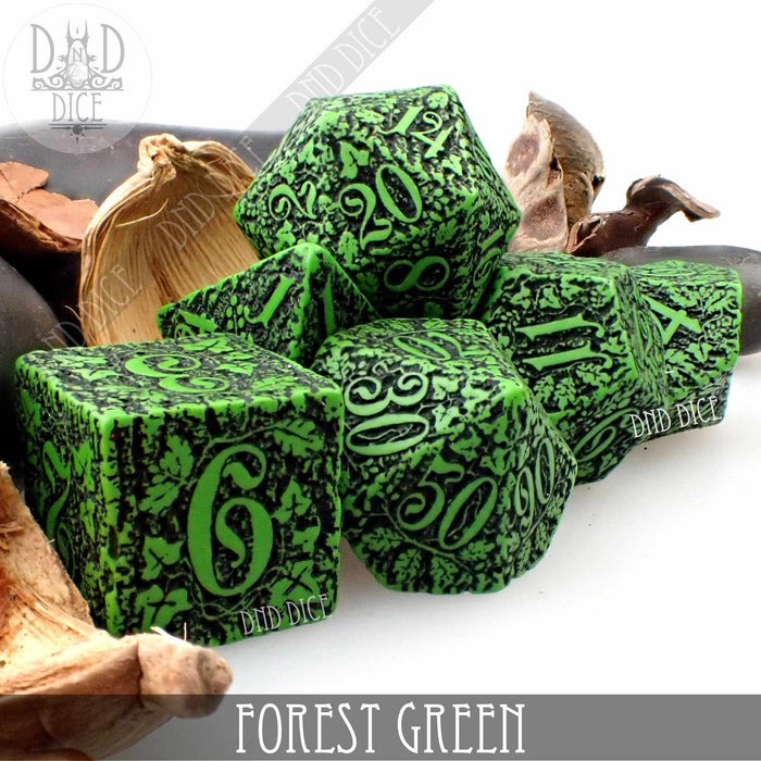 DND DICE Forest Jungle Green Dice Set