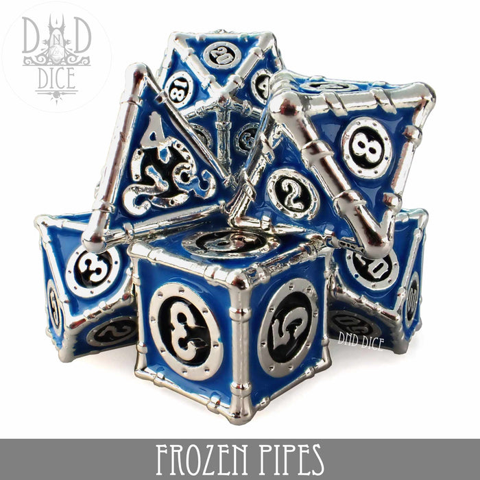 DND DICE Frozen Pipes Metal Dice Set