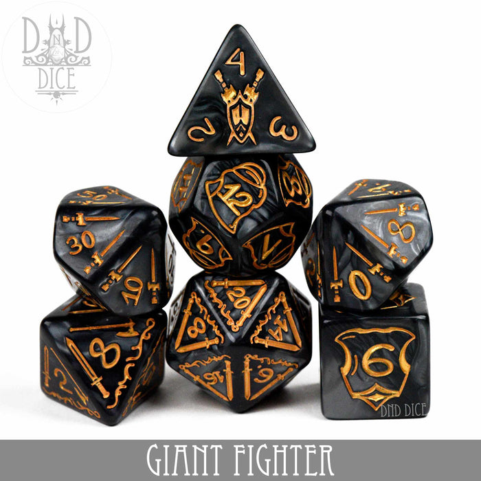 DND DICE Giant Fighter Dice Set (Oversize)