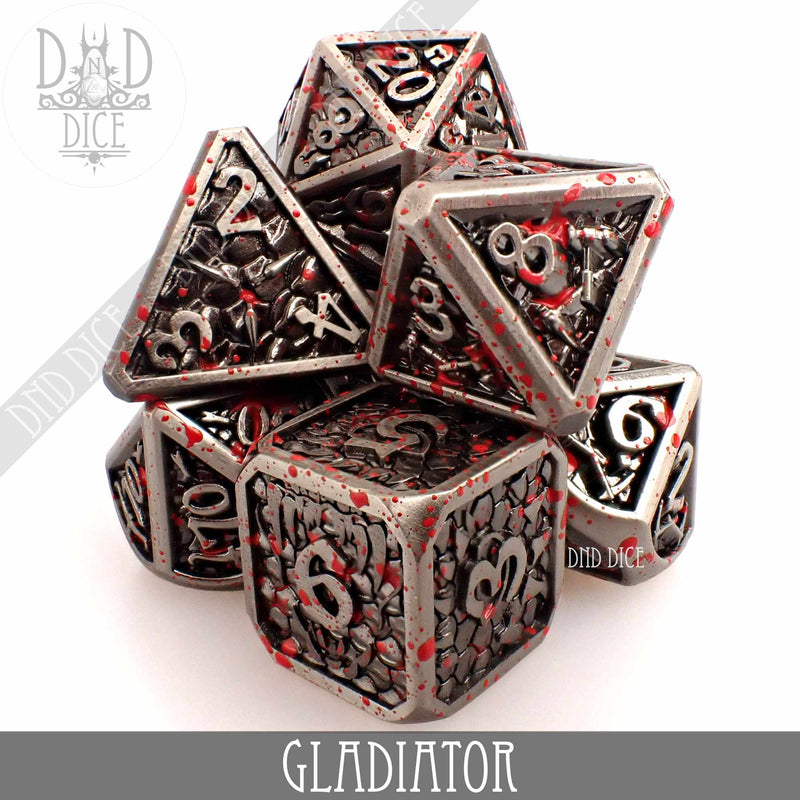 DND DICE Gladiator Metal Dice Set