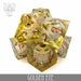 DND DICE Golden Eye Liquid Core Dice Set