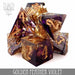 DND DICE Golden Feather Violet Handmade Dice Set