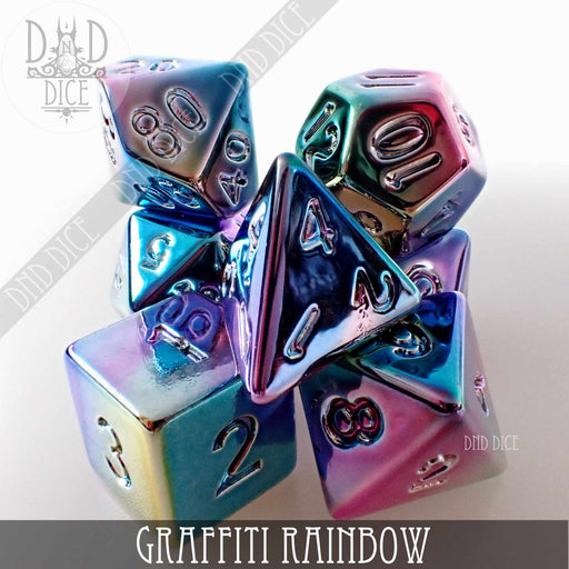 DND DICE Graffiti Rainbow Dice Set