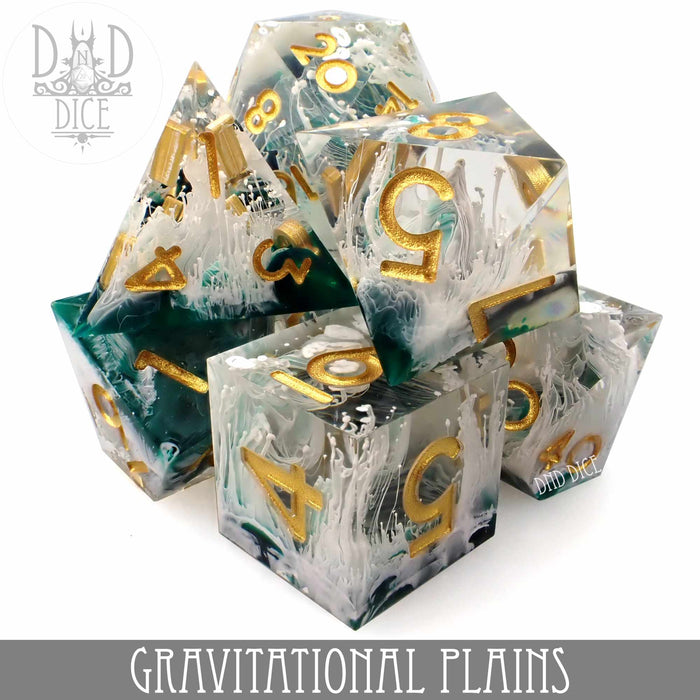 DND DICE Gravitational Plains Handmade Dice Set