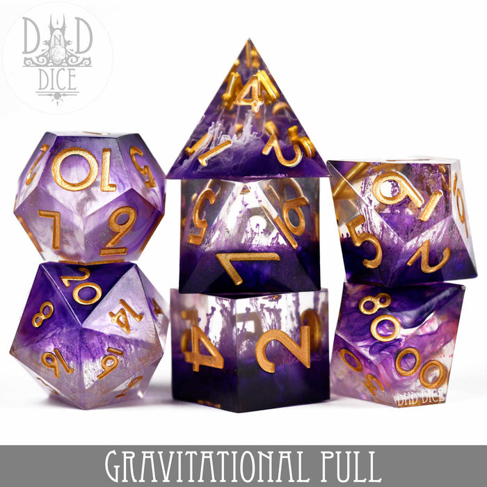 DND DICE Gravitational Pull Handmade Dice Set