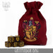 DND DICE Harry Potter - Gryffindor Dice Bag & 5D6