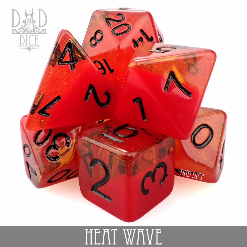 DND DICE Heat Wave Dice Set