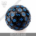 DND DICE Hex Plate D100 Black With Blue (45mm)