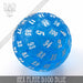 DND DICE Hex Plate D100 Blue (45mm)