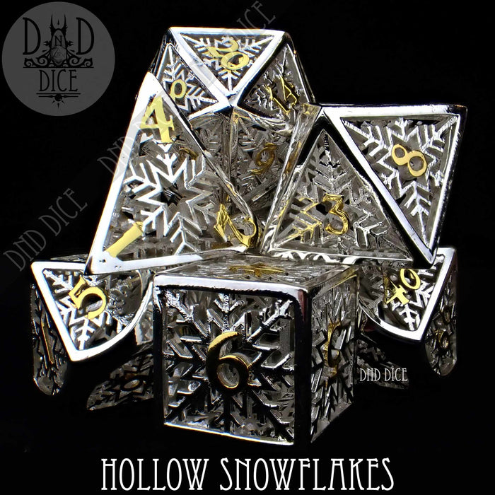 DND DICE Snowflakes Metal Dice Set (Gift Box)