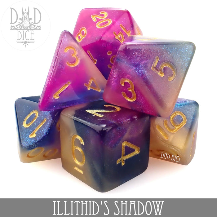 DND DICE Illithid's Shadow Dice Set