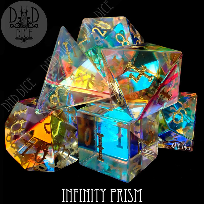 DND DICE Infinity Prism 7 Dice Set (Gift Box)