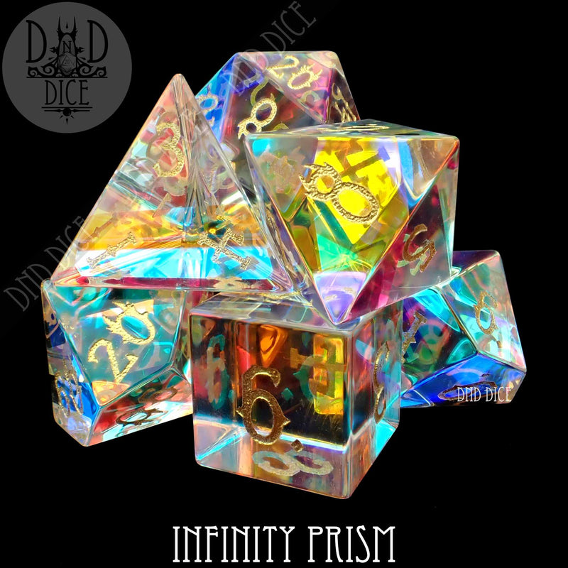 DND DICE Infinity Prism 7 Dice Set (Gift Box)