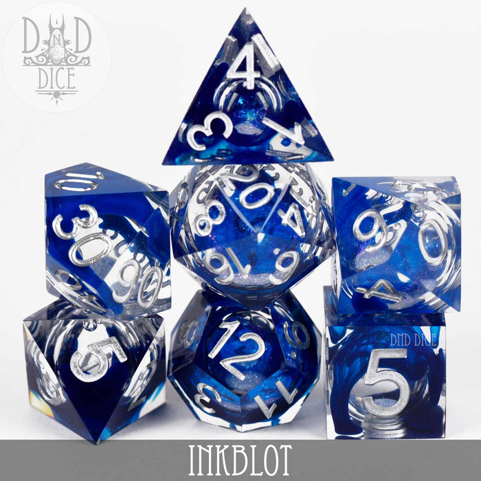 DND DICE Inkblot Liquid Core Dice Set