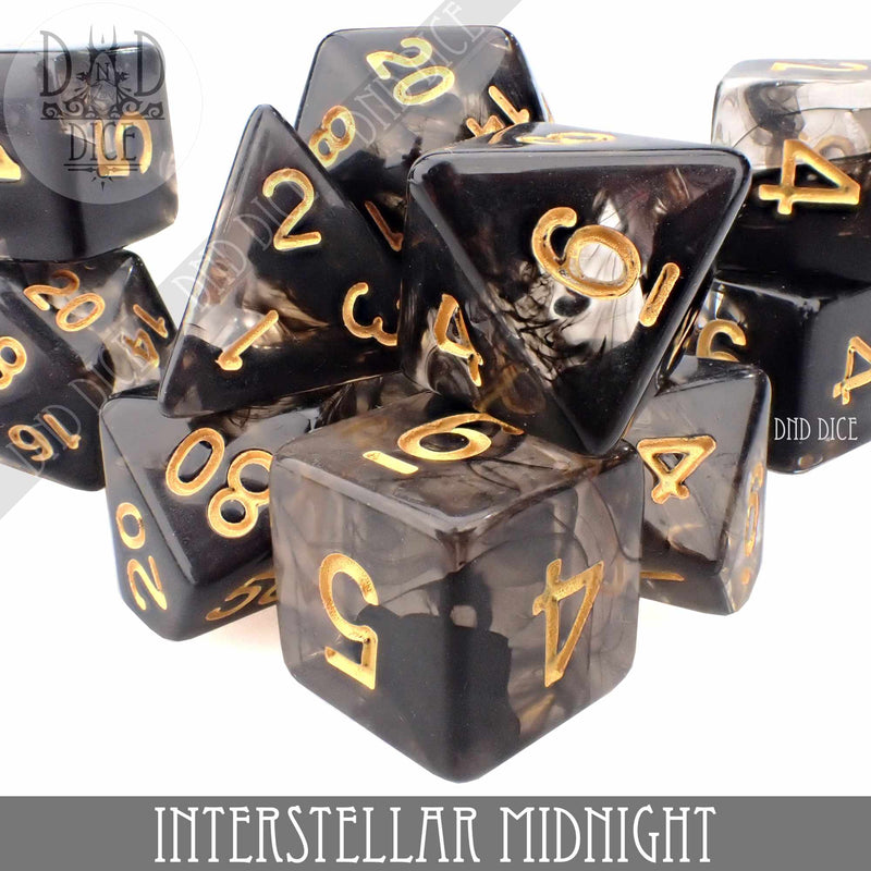 DND DICE Interstellar Midnight 11 Dice Set