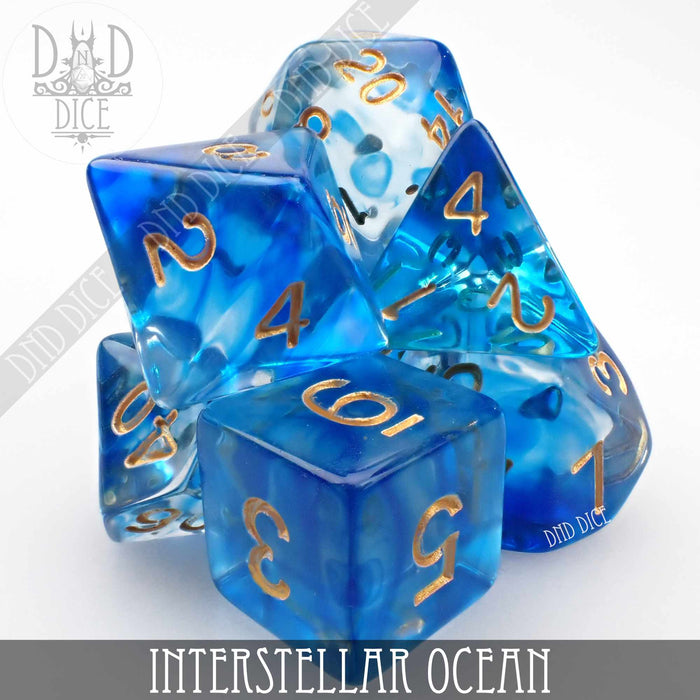 DND DICE Interstellar Ocean Dice Set