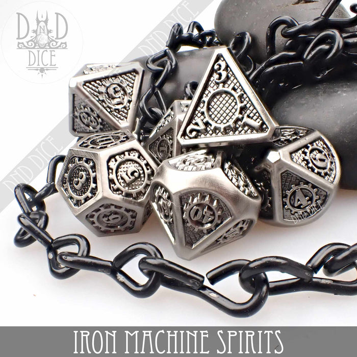 DND DICE Iron Machine Spirits Metal Dice Set