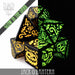 DND DICE Jack O’Lantern Glow in the Dark Dice Set