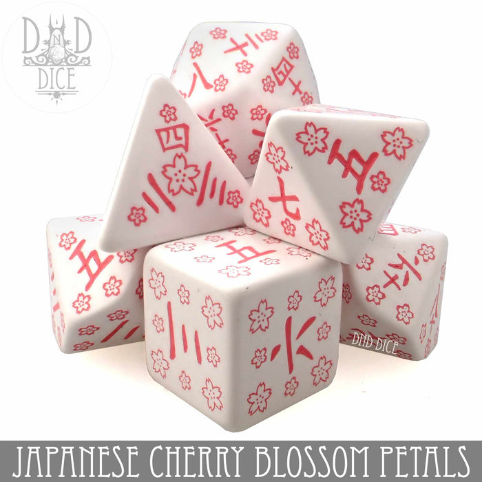 DND DICE Japanese Cherry Blossom Petals Dice Set