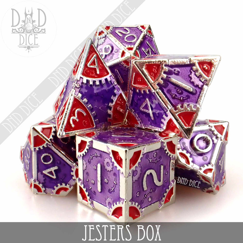 DND DICE Jesters Box Metal Dice Set