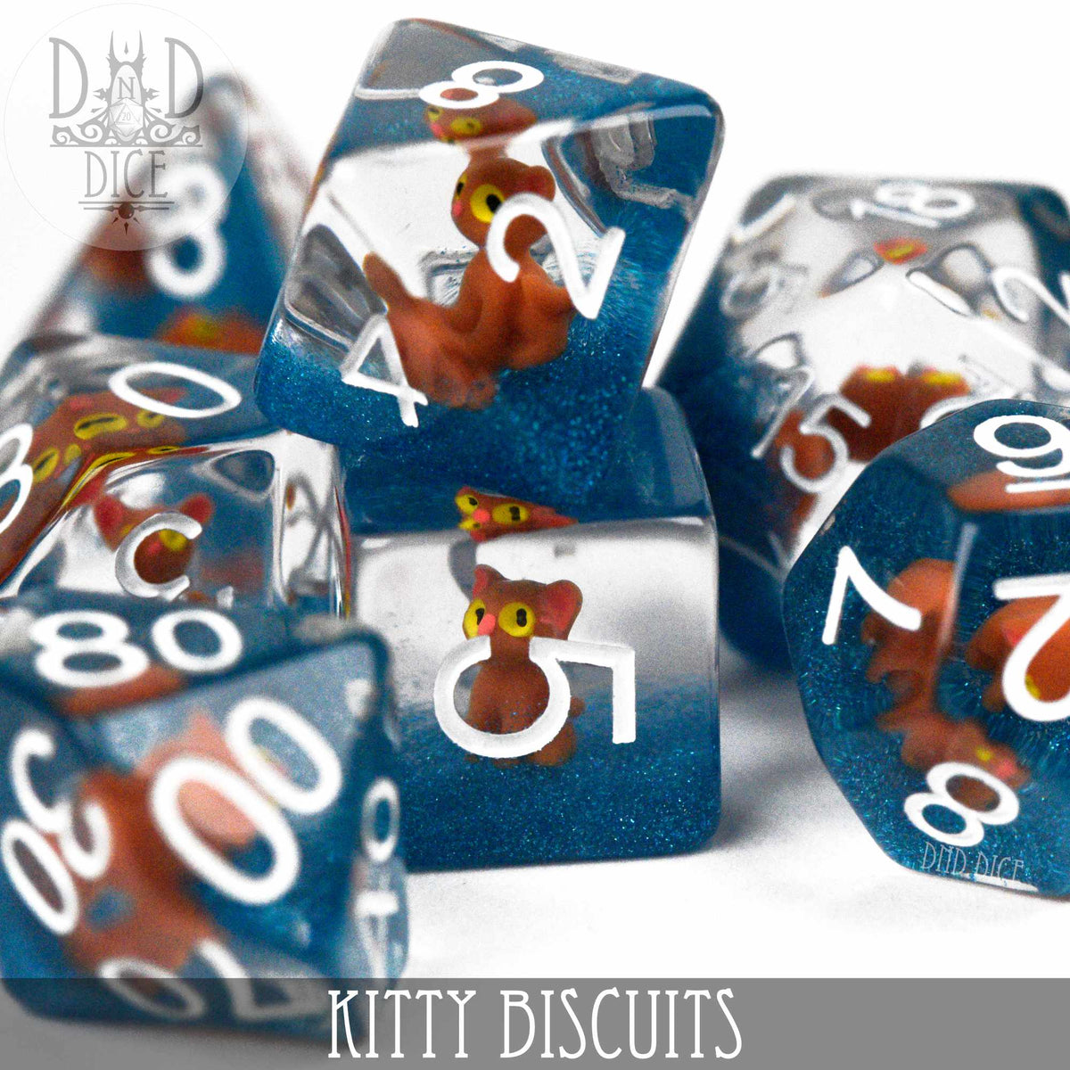 DND DICE Kitty Biscuits Dice Set — White Rose Hobbies