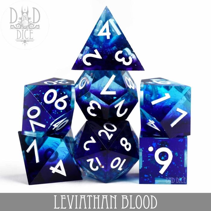 DND DICE Leviathan Blood Handmade Dice Set