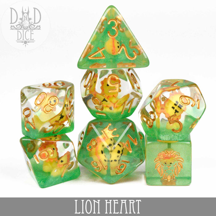 DND DICE Lion Heart Dice Set