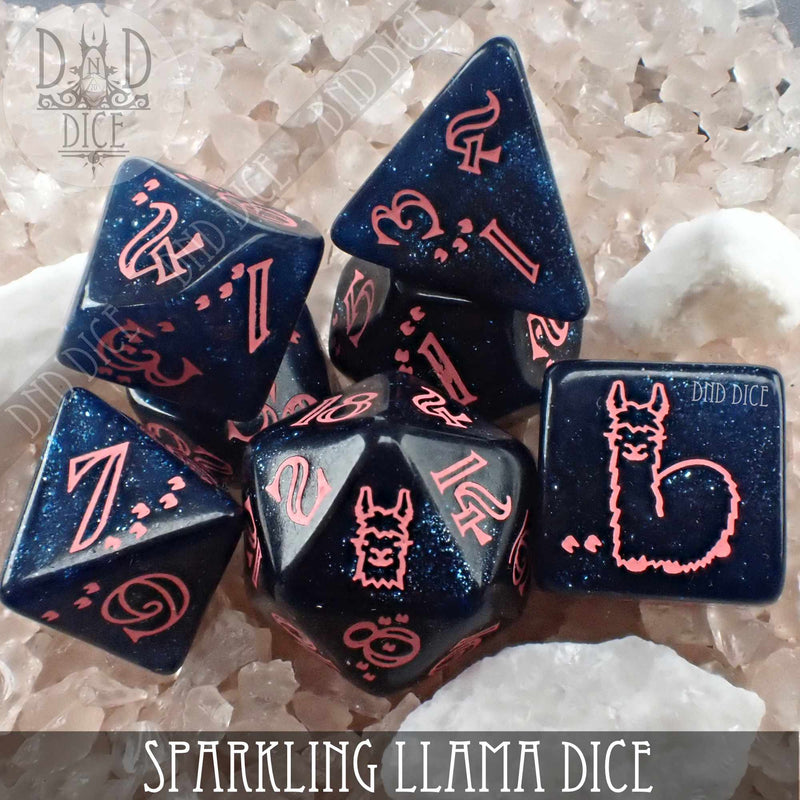 DND DICE Sparkling Llama Dice Set
