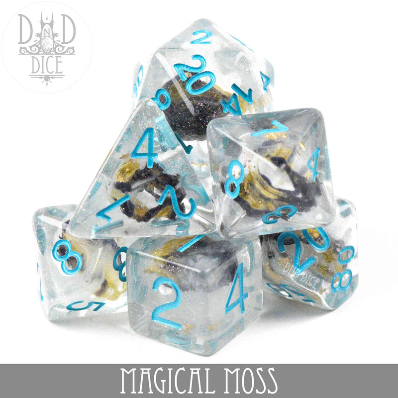 DND DICE Magical Moss Dice Set